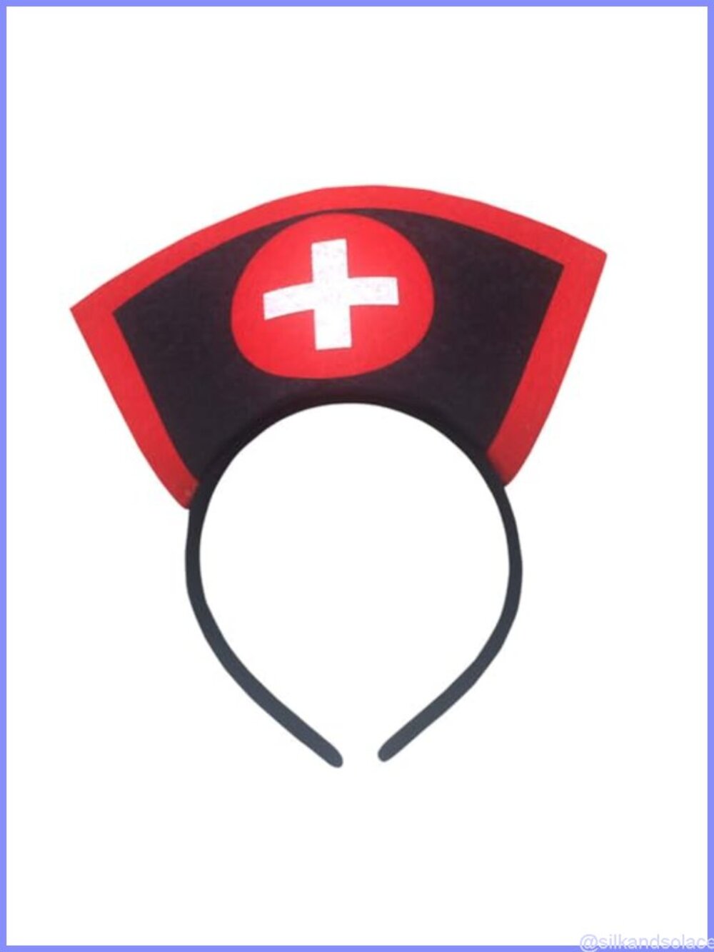 Nurse Hat Halloween Headband Costume Hair Accessory for Cosplay Party